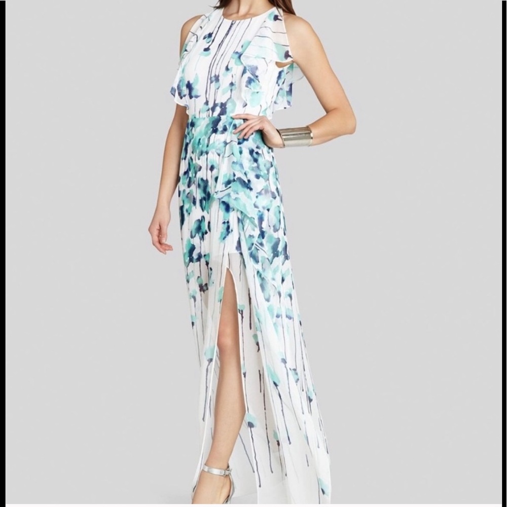 BCBG floral maxi dress